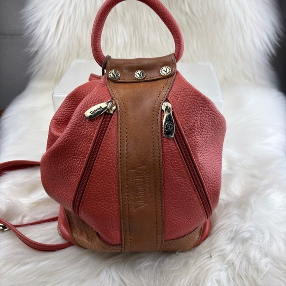 VALENTINA  BACKPACK TOP HANDLES CONVERTIBLE with Silver-Toned Accents - Picture 1 of 11